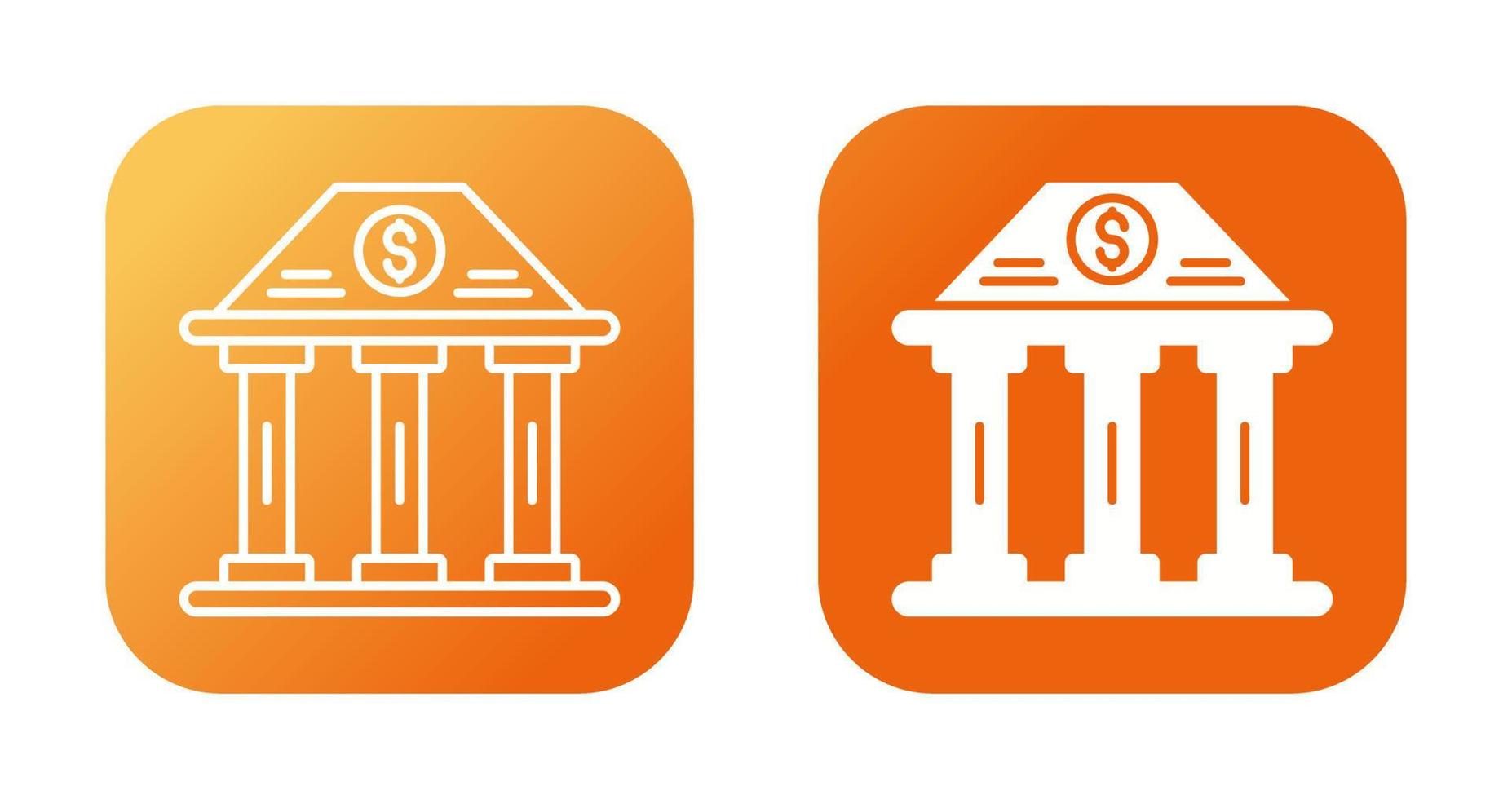 Bank Building Vector Icon