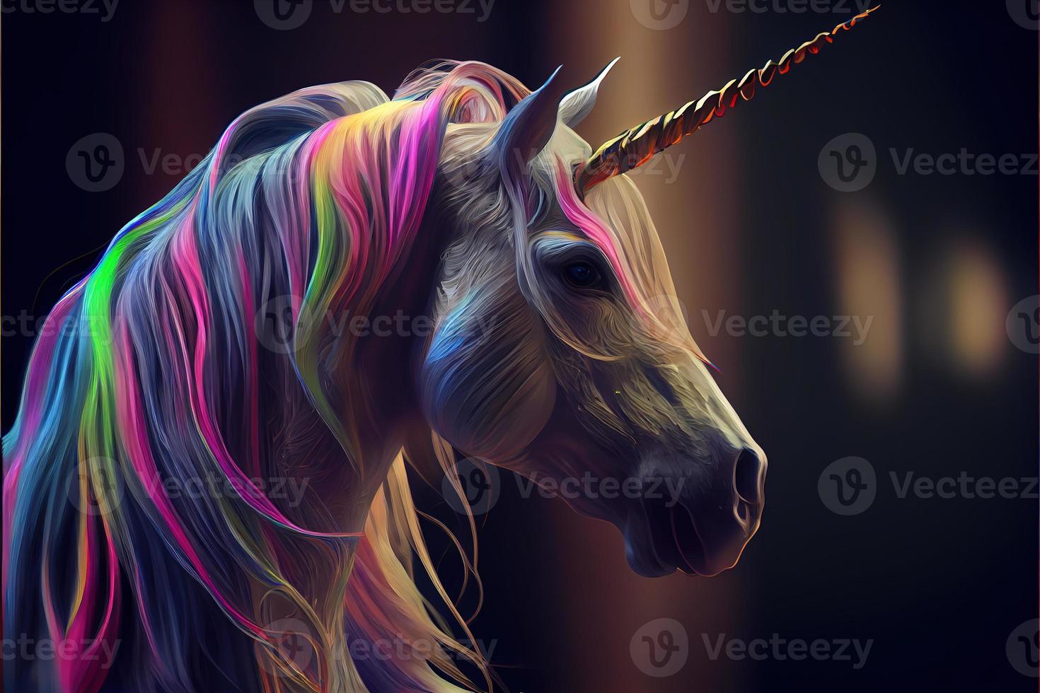 Realistic rainbow unicorn. 22027883 Stock Photo at Vecteezy