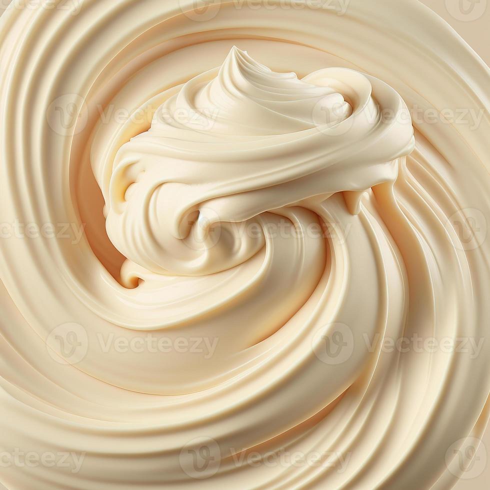 Realistic mayonnaise background. AI render photo