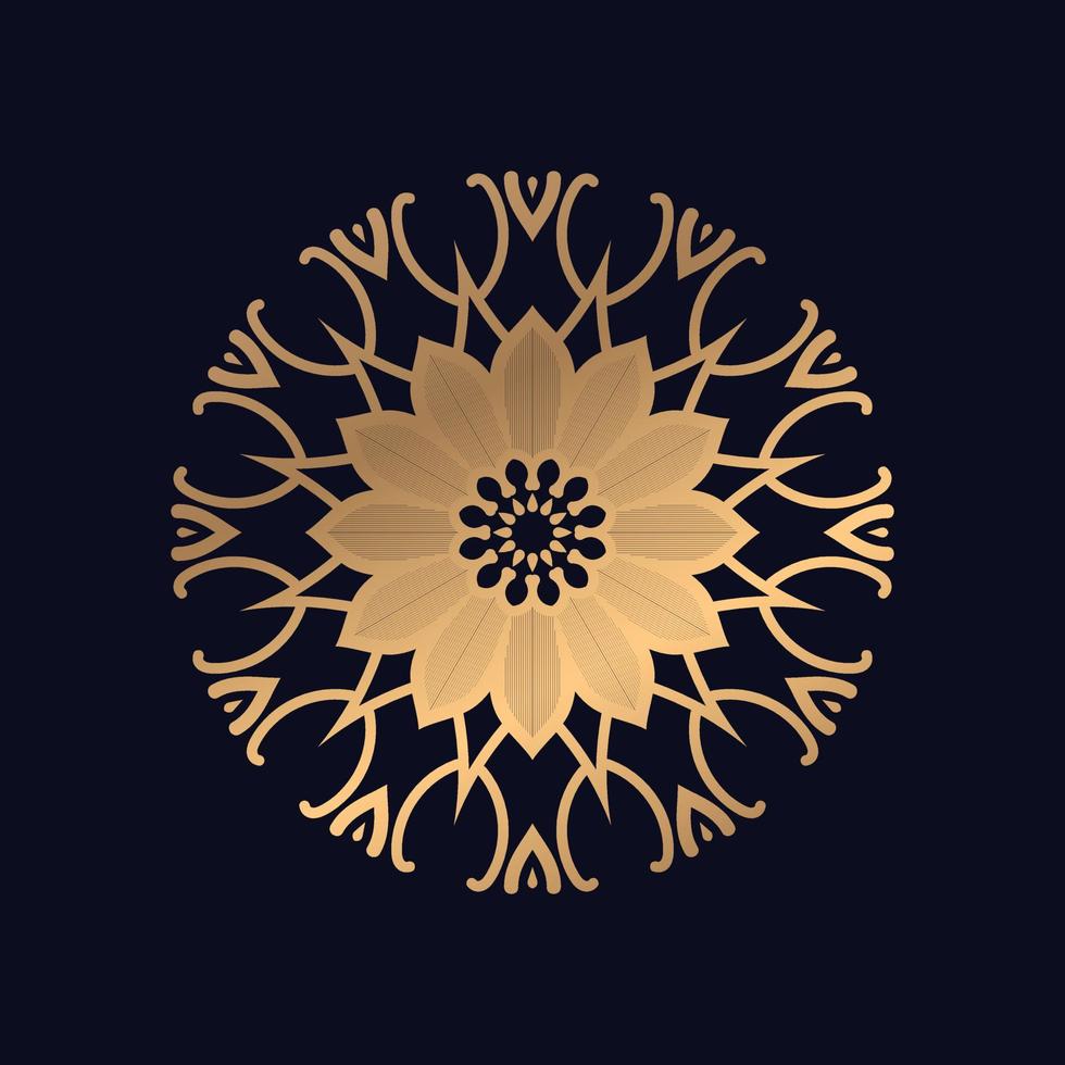 Luxury ornamental mandala design background vector