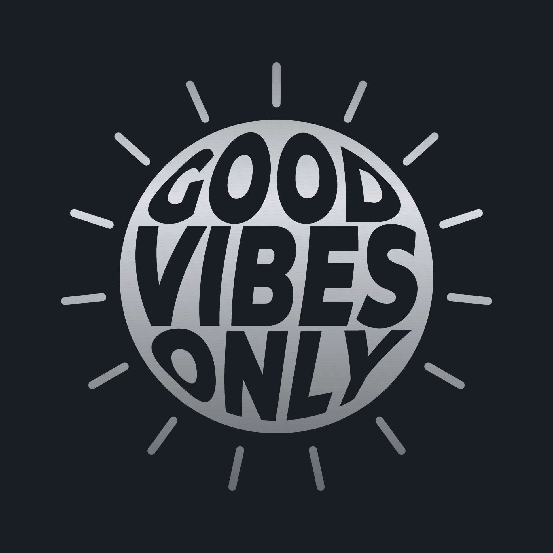 GOOD VIBES ONLY, lettering typography design artwork. 22028212 Vector ...