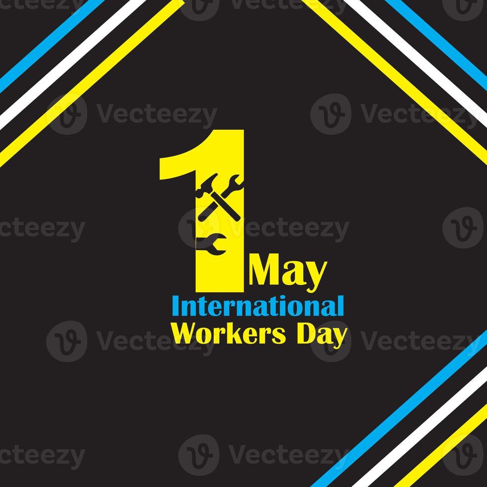 Happy Labor Day. Poster or Banner. 1 May International labour day photo