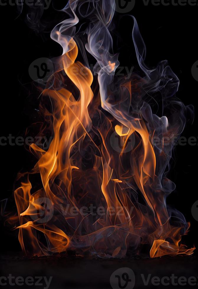 Fire logo. Ai render. photo