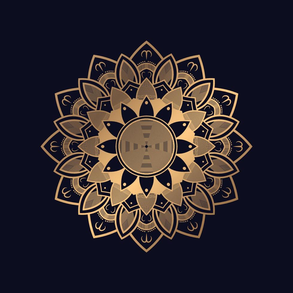 Decorative Golden mandala background design vector