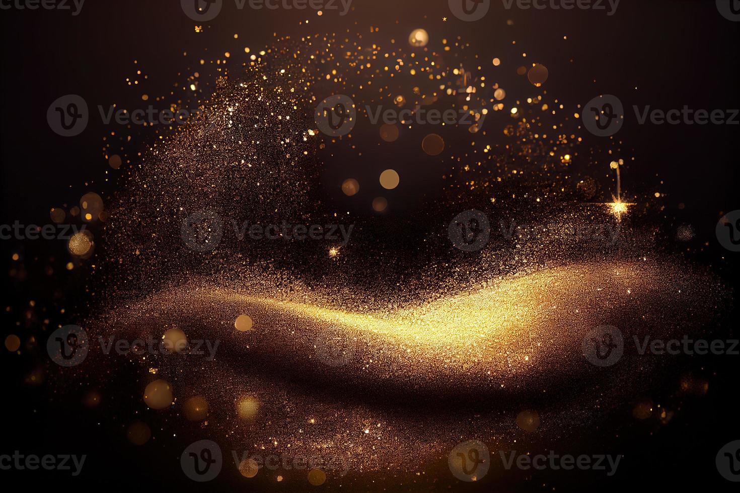 Christmas golden luxury glitter background. photo