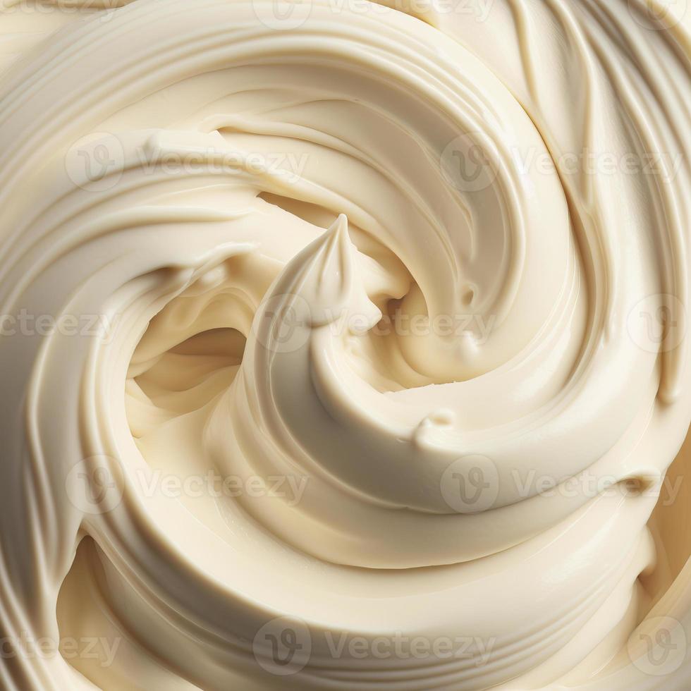 Confectionery cream texture. AI render. photo