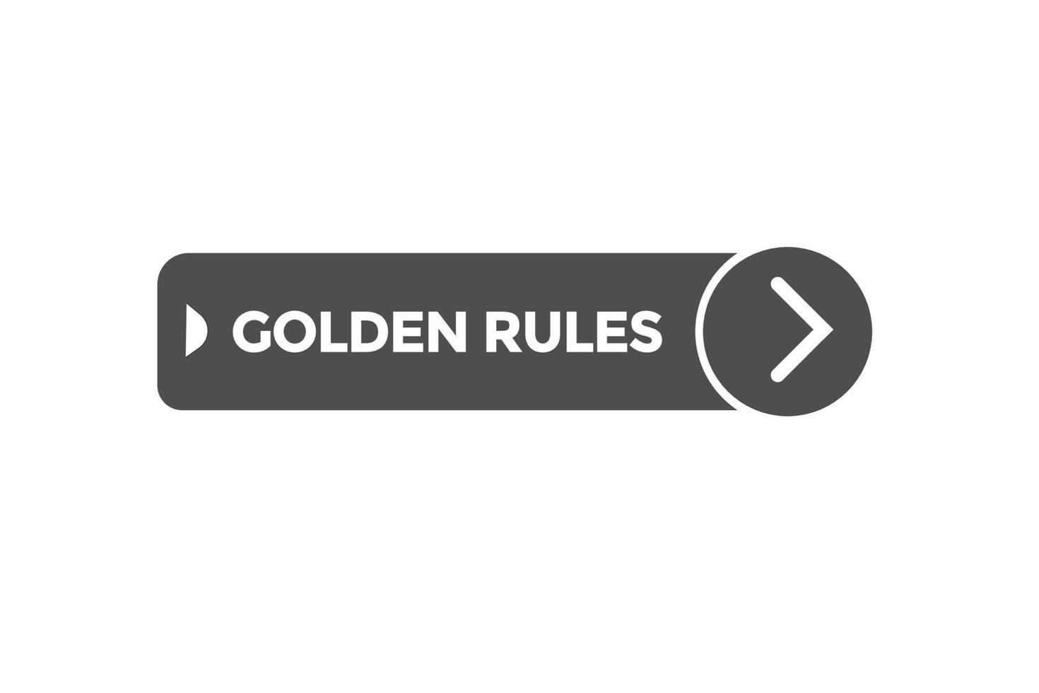 golden rules vectors.sign label bubble speech golden rules vector