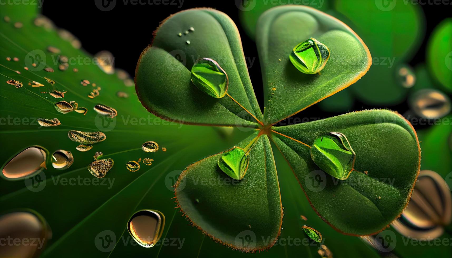 Clover background for St. Patricks Day. photo