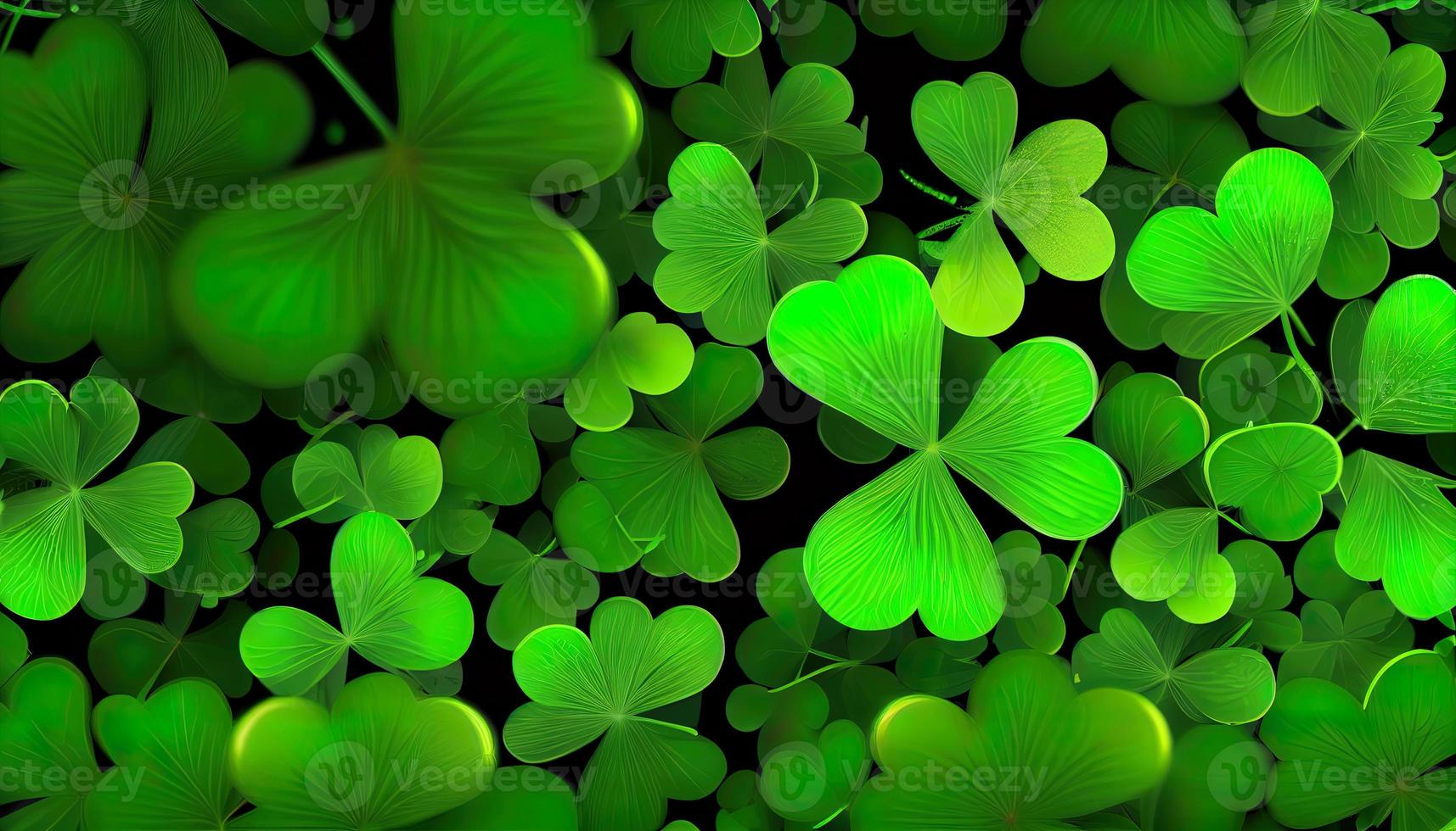 Clover background for St. Patricks Day. photo