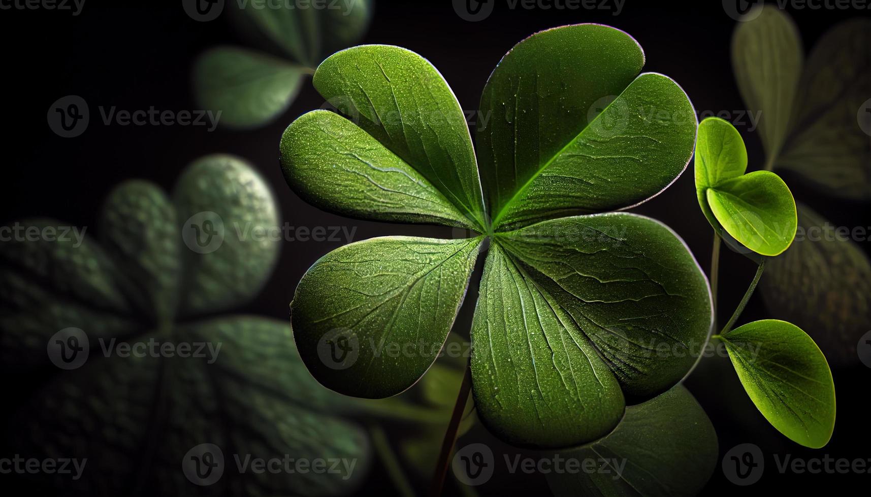 Clover background for St. Patrick Day. photo