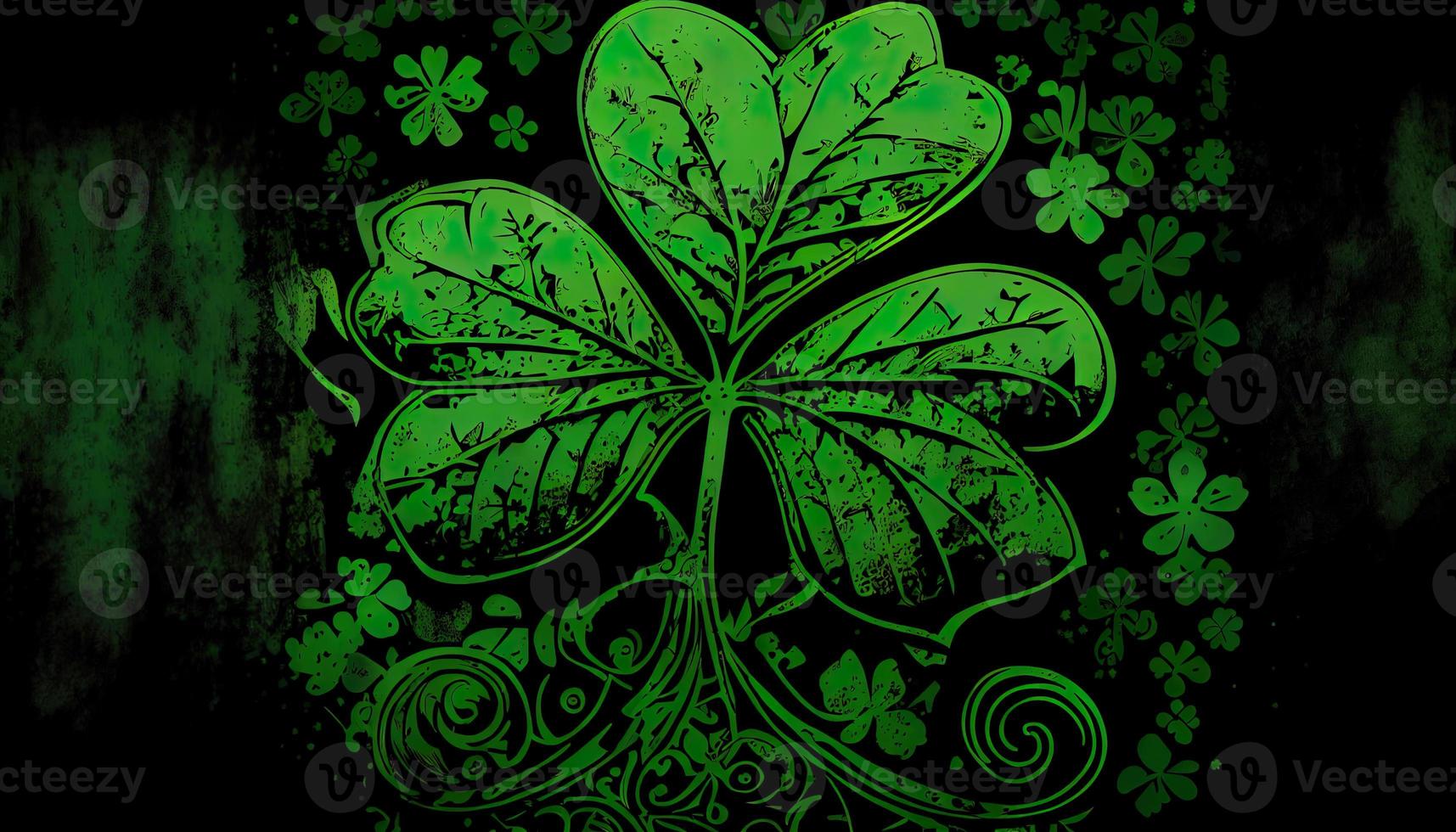 Clover background for St. Patricks Day. photo