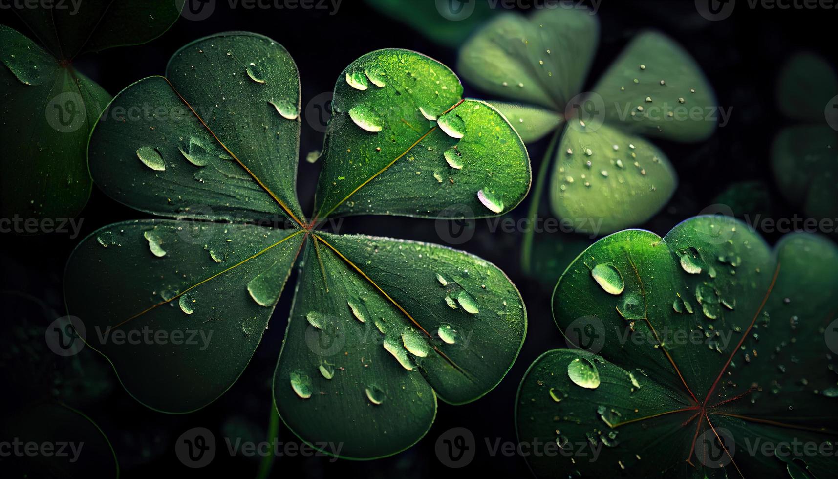 Clover background for St. Patrick Day. photo