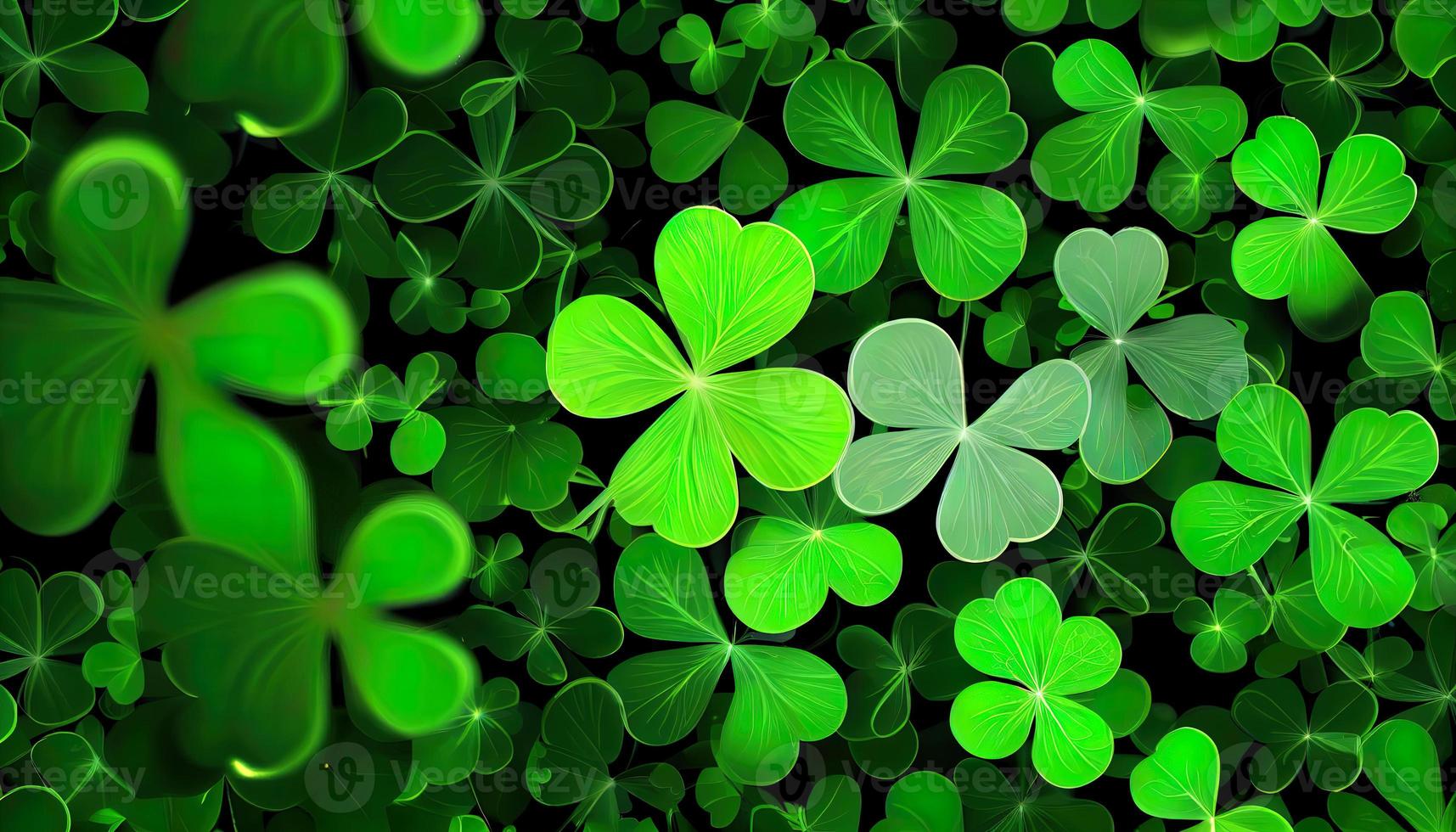 Clover background for St. Patricks Day. photo