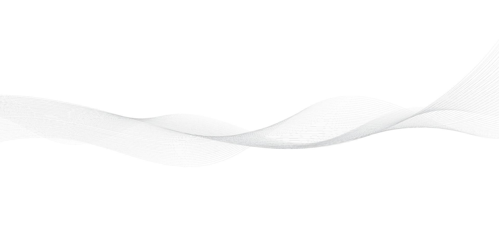 Abstract  white and gray color, modern design stripes background with wave element. Vector illustration.