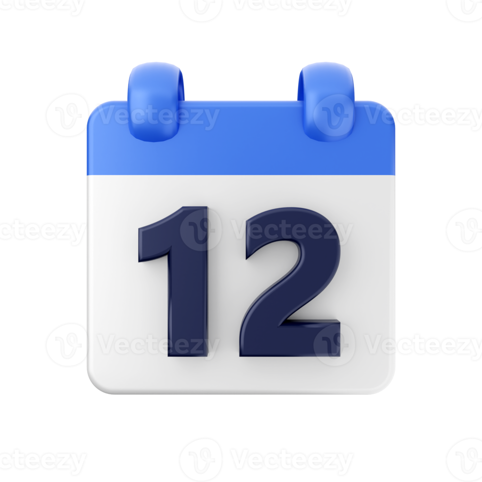 3d calendar date day schedule event icon illustration png