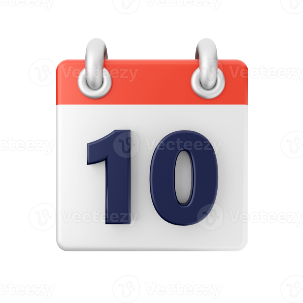 3d calendar date day schedule event icon illustration png