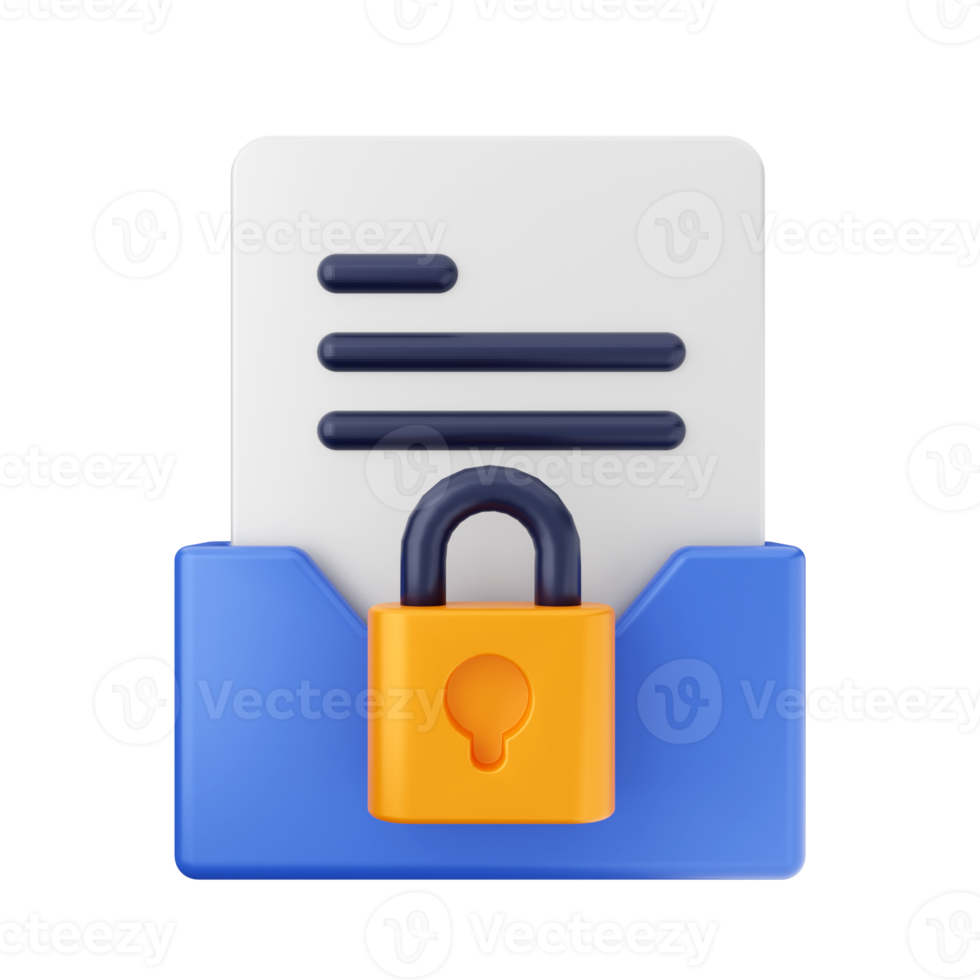 3d folder file icon illuastration png