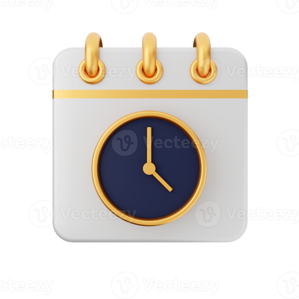 3d calendar icon illustration render png