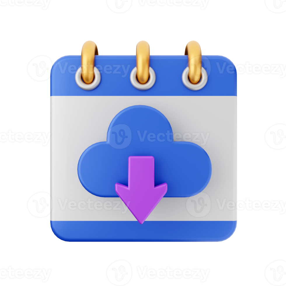 3d calendar icon illustration png