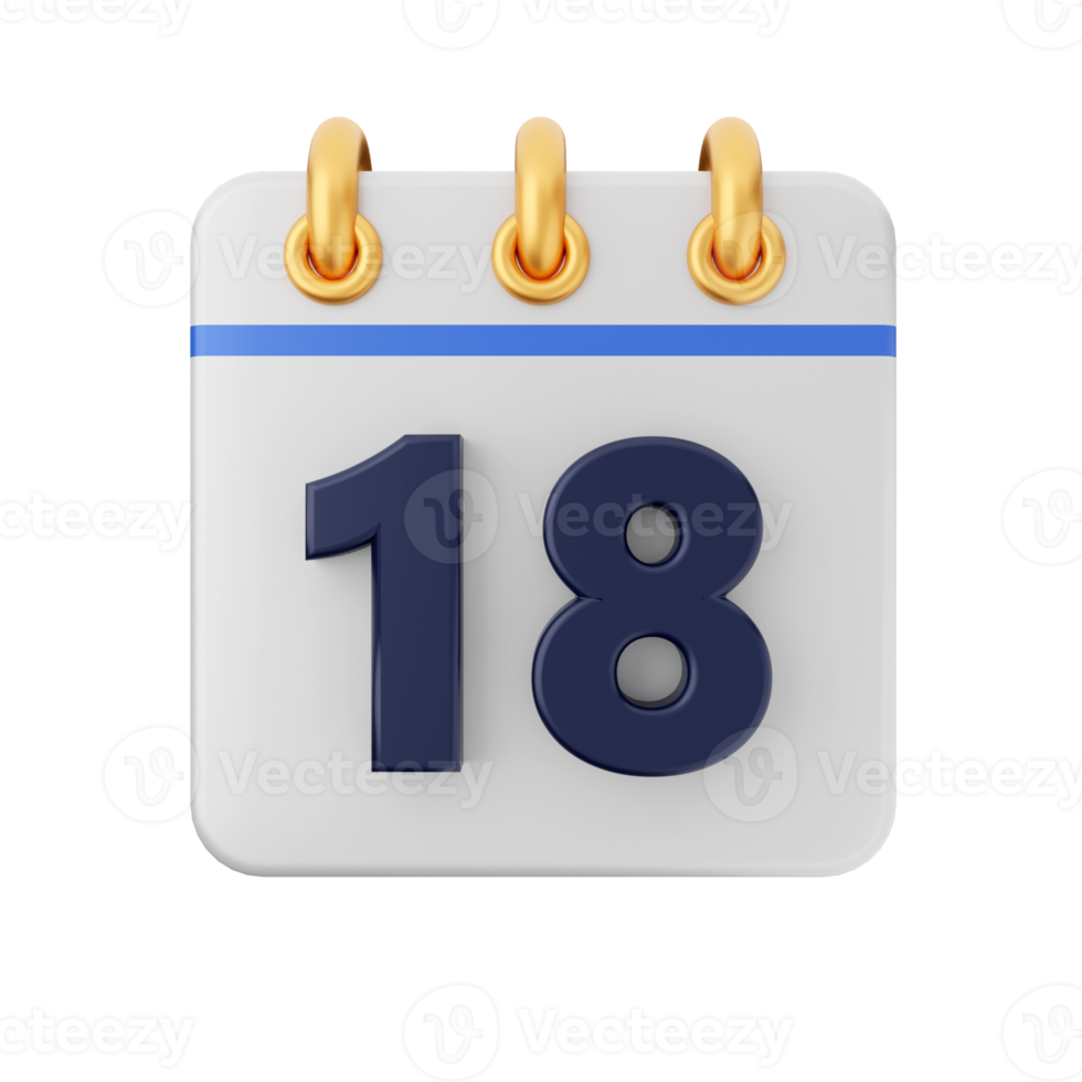 3d calendario icono ilustración png