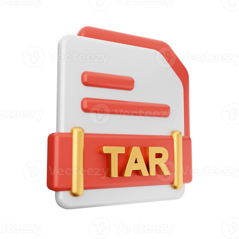 3d file TAR format icon png