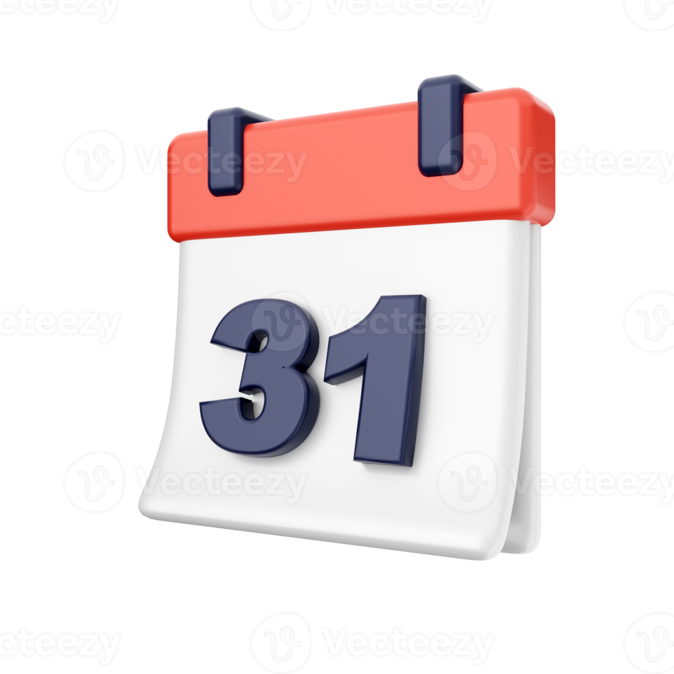 3d calendar icon illustration png