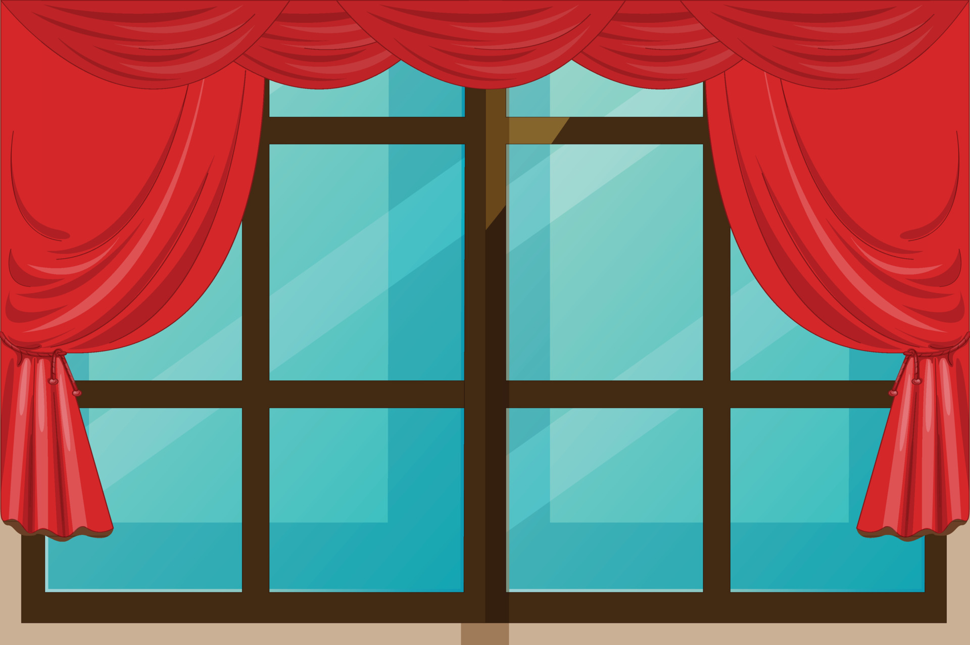cloths curtain window design eps vector 22029882 Vector Art at Vecteezy