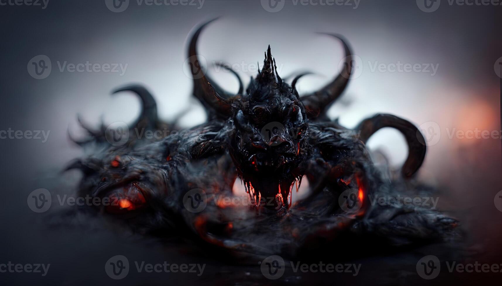 illustration of a dark demon photo