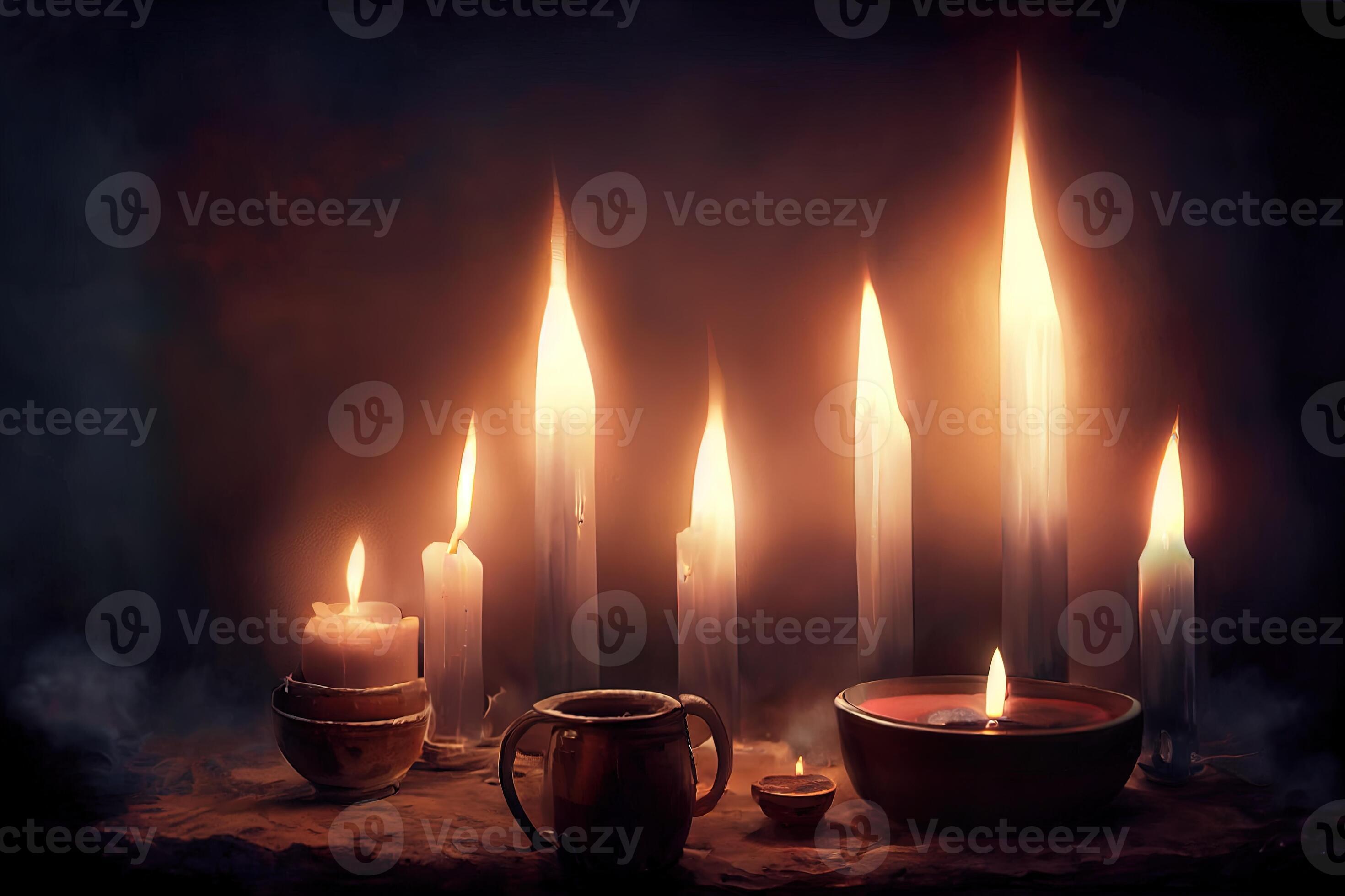 illustration of heating with candles 22030079 Stock Photo at Vecteezy