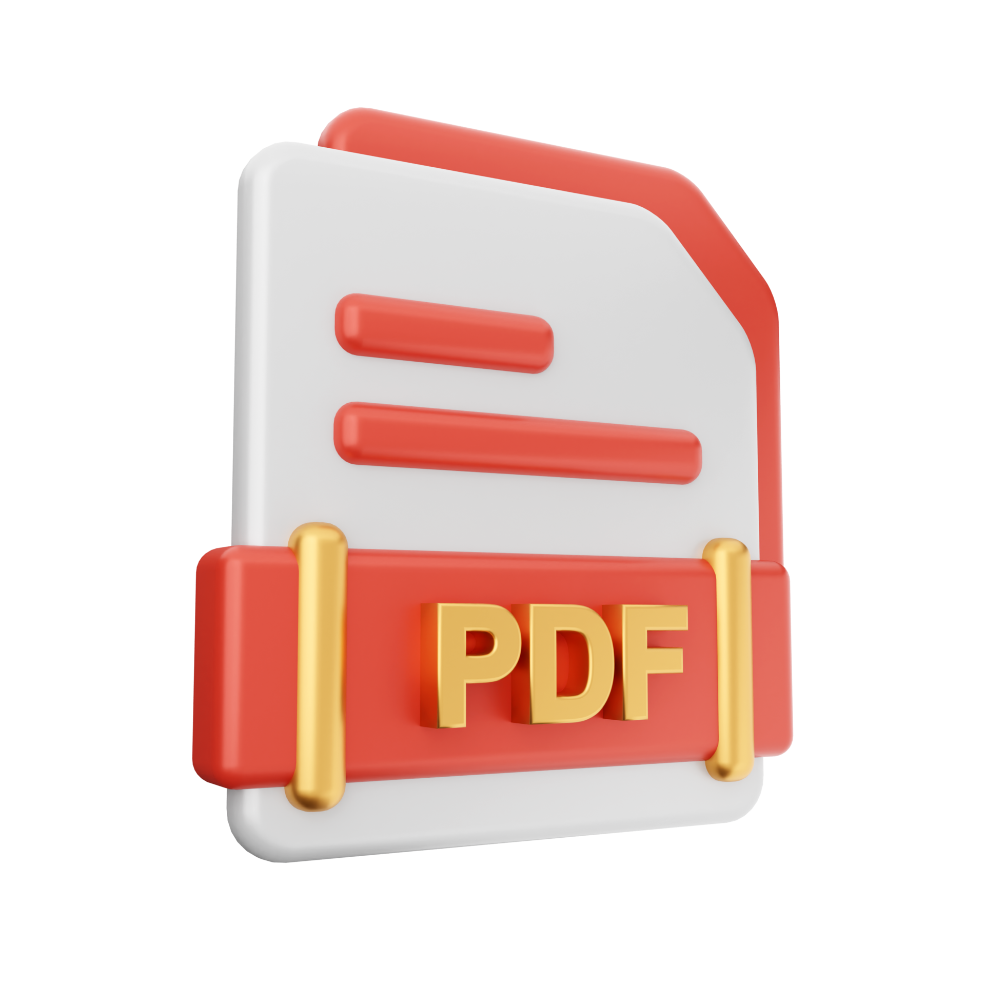 3d Archivo Pdf Formato Icono 22030118 PNG