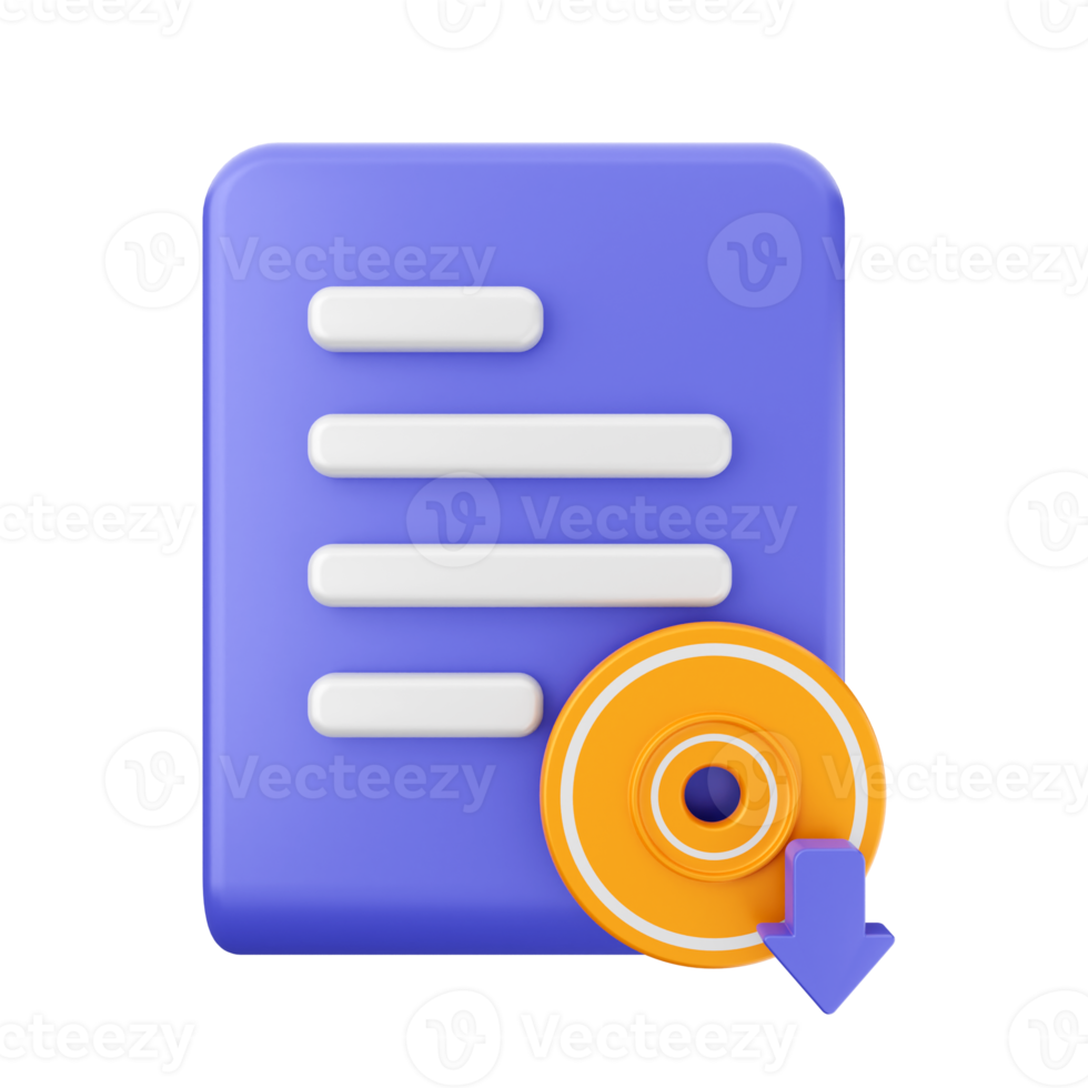 3d file icon illustration png
