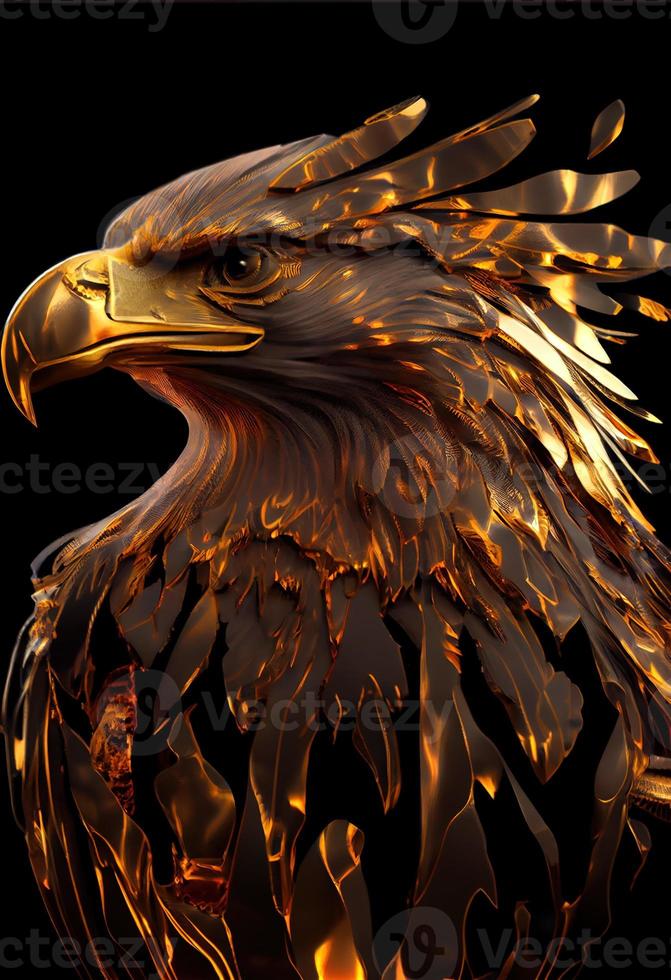 Fire eagle logo. photo