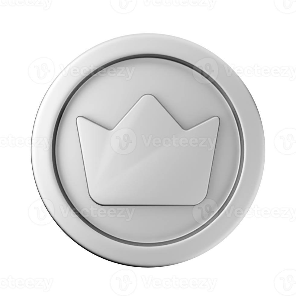 3d moneda oro bronce plata icono png