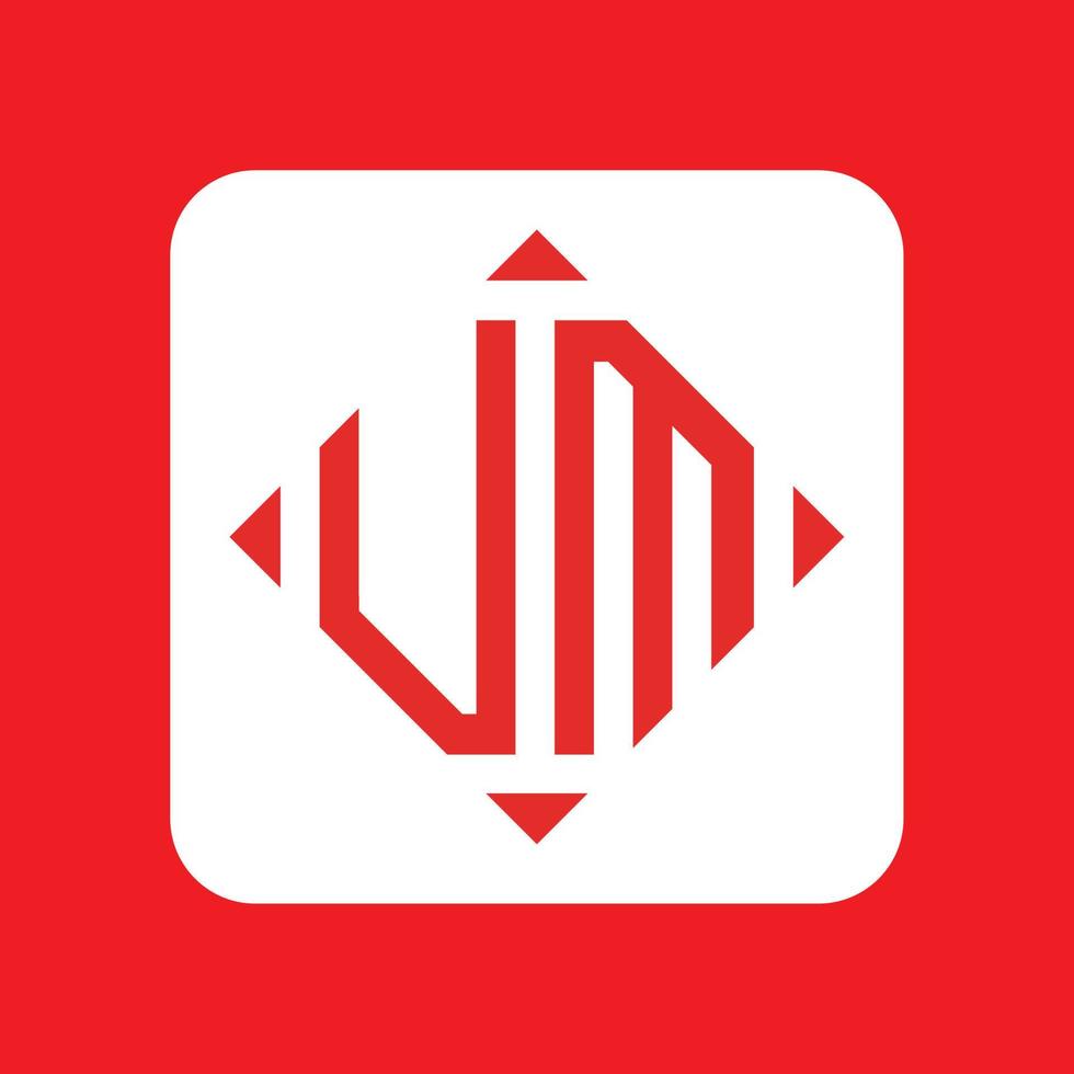Creative simple Initial Monogram UM Logo Designs. vector