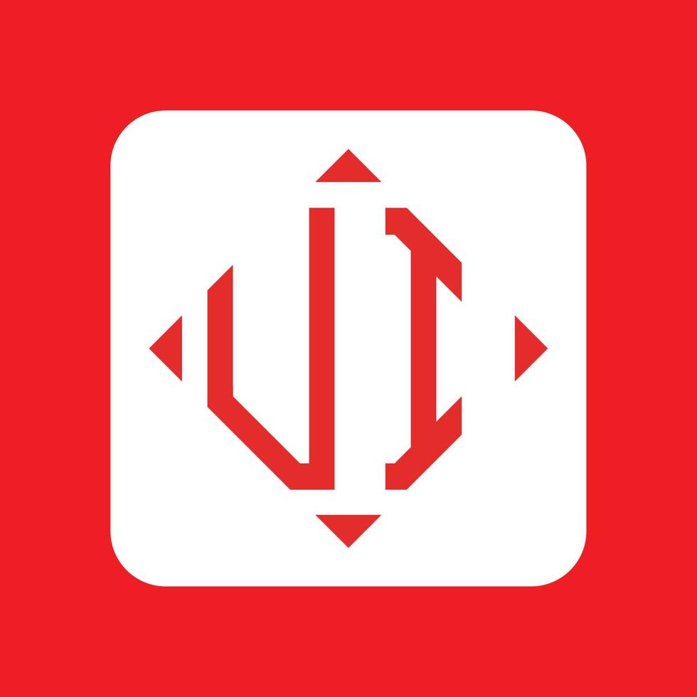 Creative simple Initial Monogram UI Logo Designs. vector