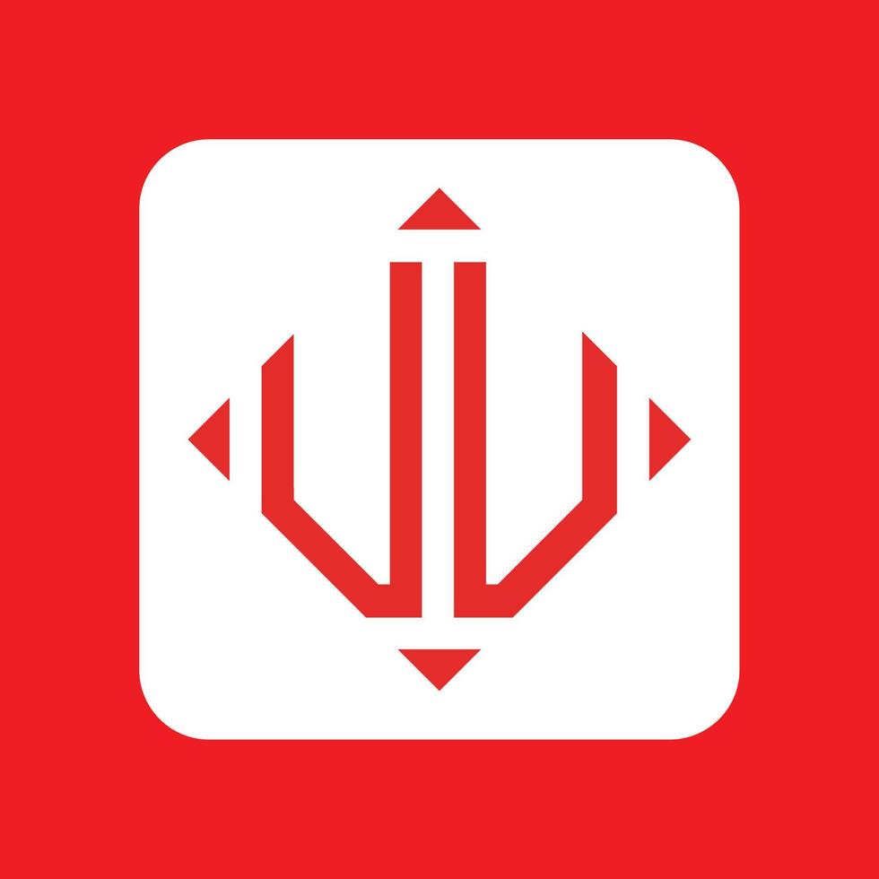 creativo sencillo inicial monograma uu logo diseños vector
