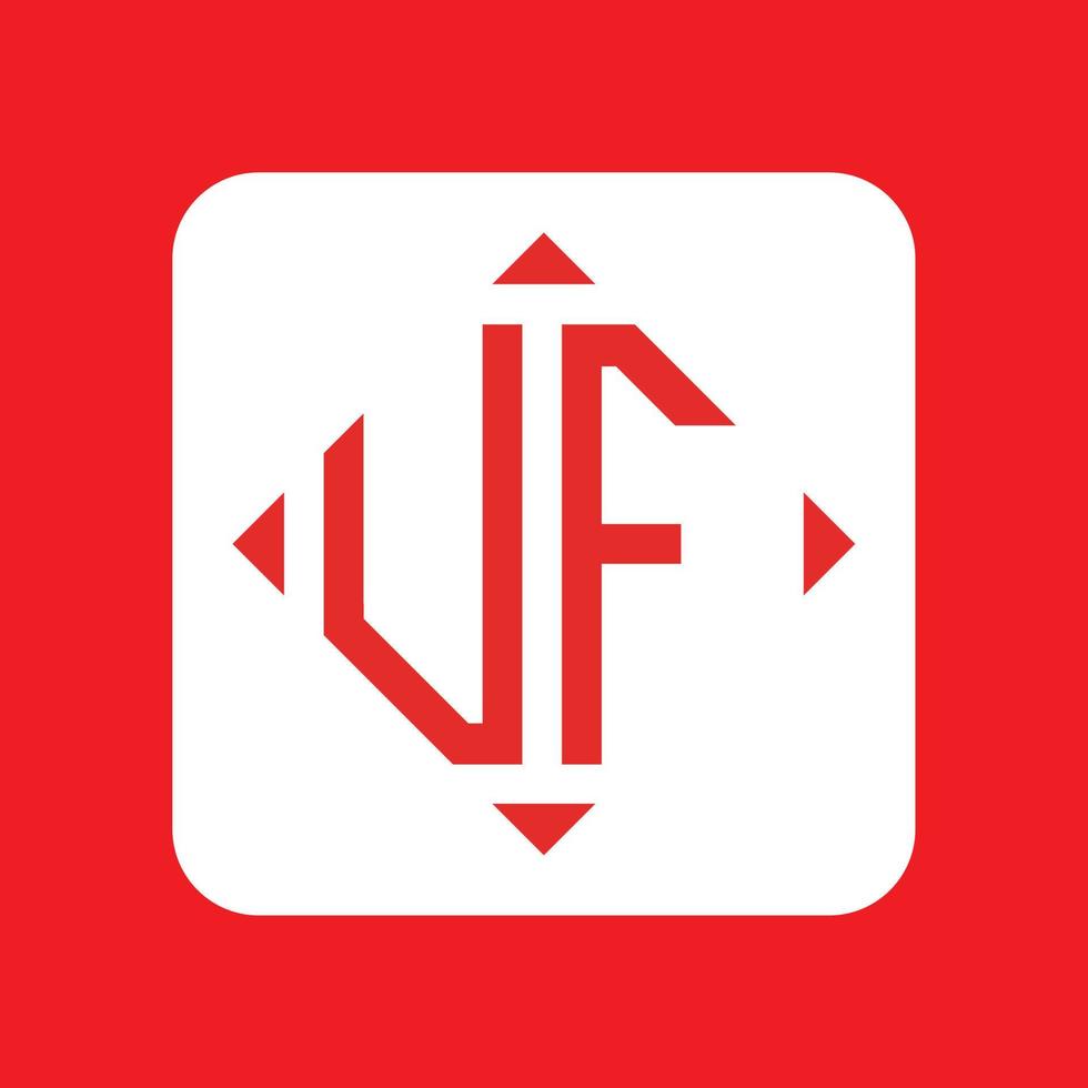 Creative simple Initial Monogram UF Logo Designs. vector