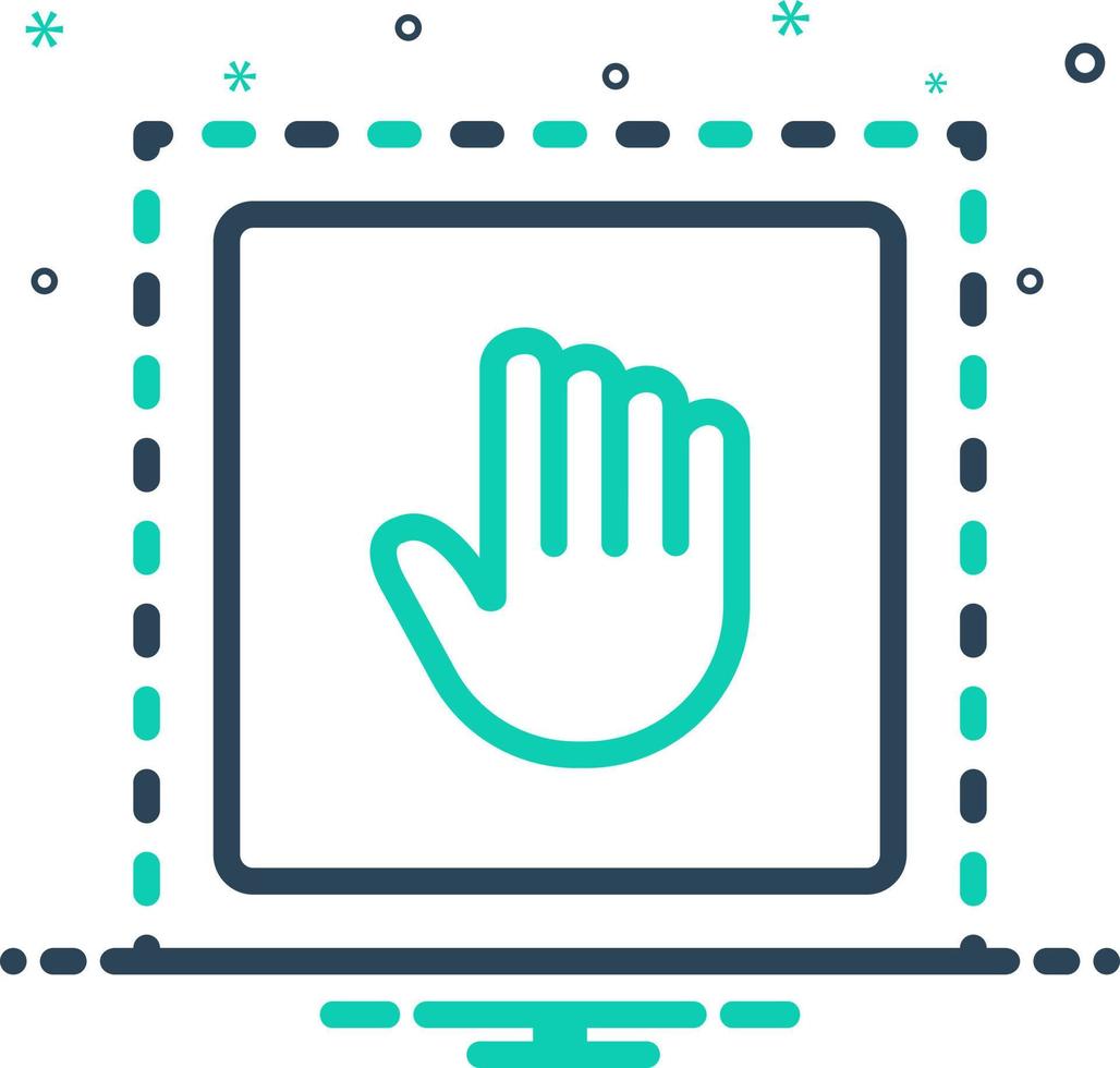 mix icon for enough vector