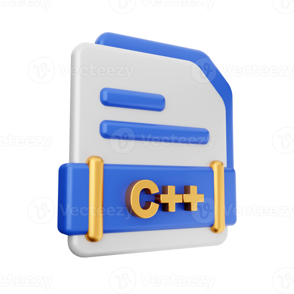 3d file C PLUS PLUS format icon 22030395 PNG