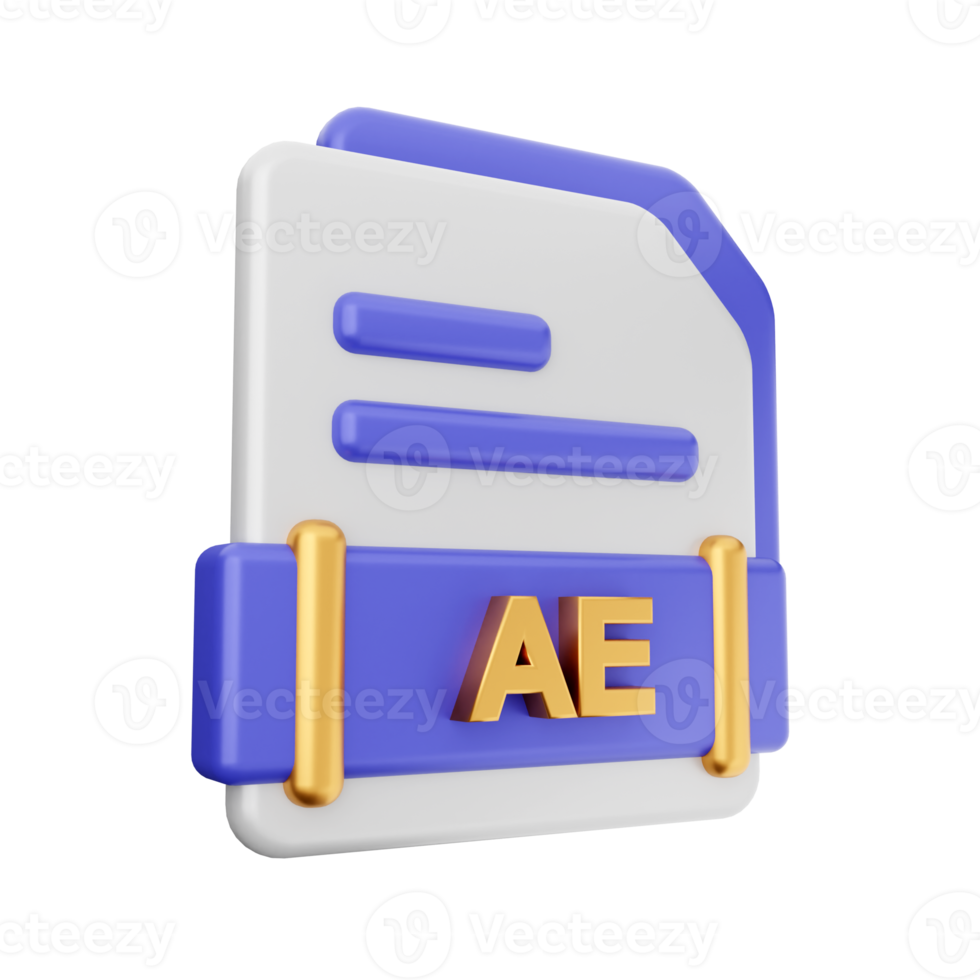 3d file AE format icon png