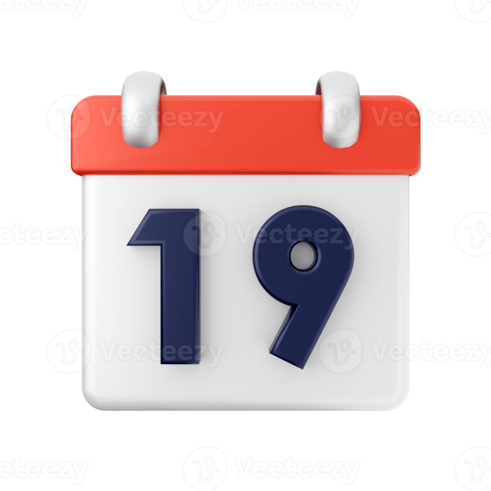 3d calendrier un événement Date journée programme icône illustration png