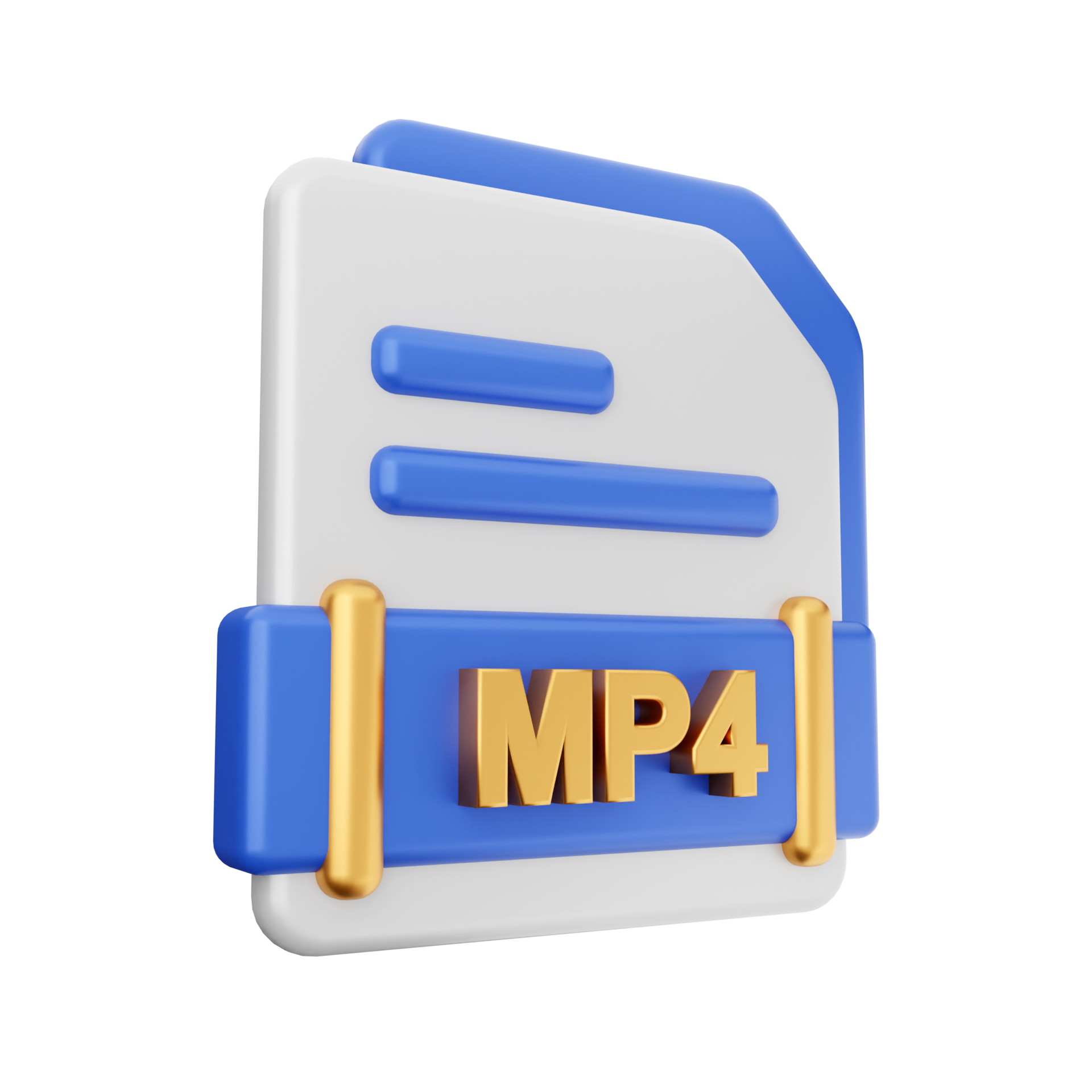 3d file MP4 format icon 22030884 PNG