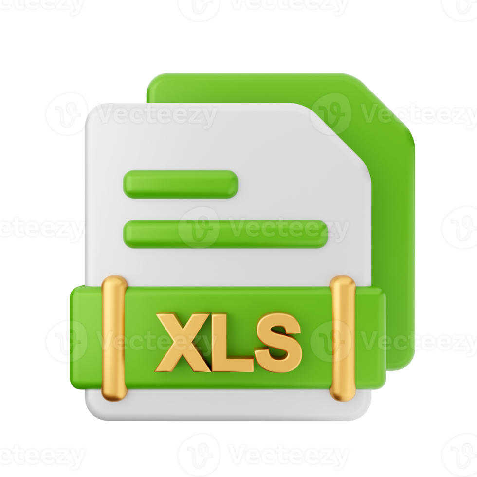 3d file XLS format icon png