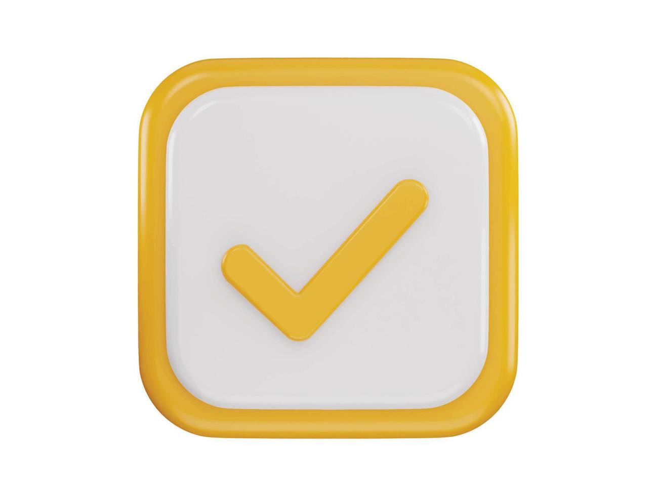 verified icon 3d rendering vector illustration