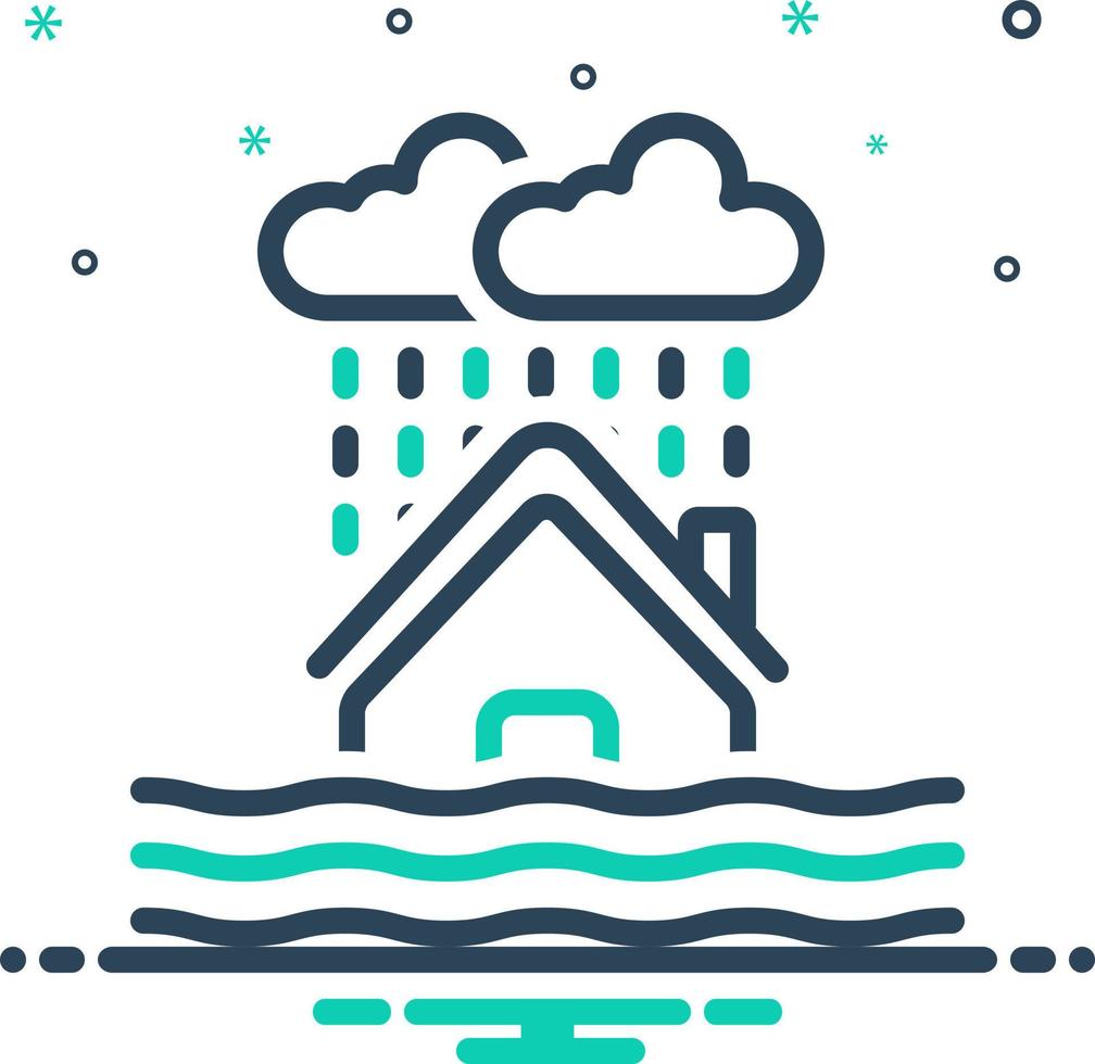 mix icon for severe vector