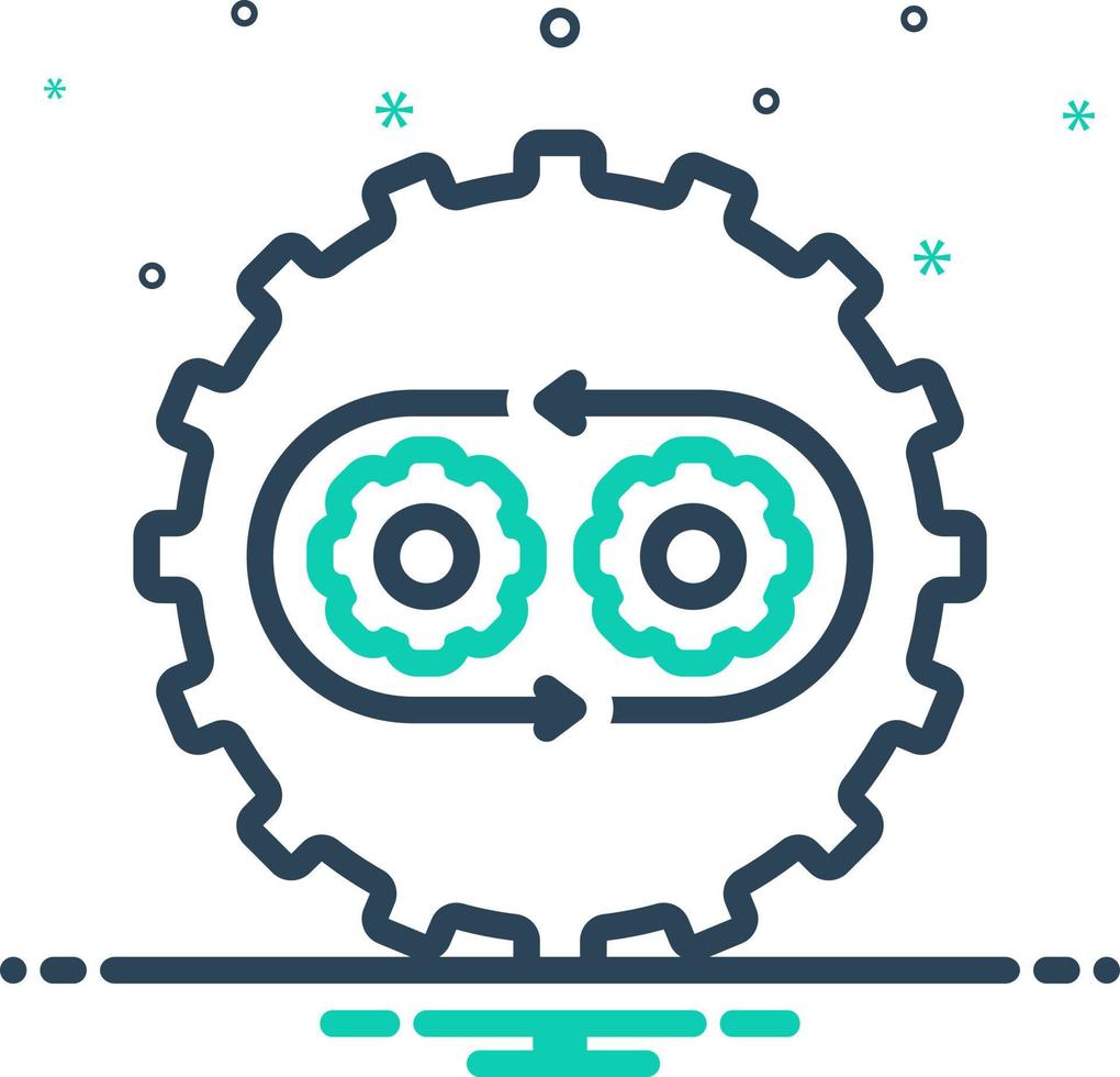 mix icon for ongoing vector