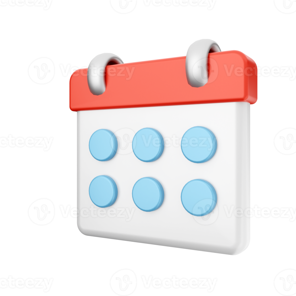 3d calendar event date day schedule icon illustration png