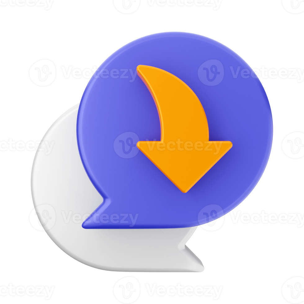 3d chat chatting icon png