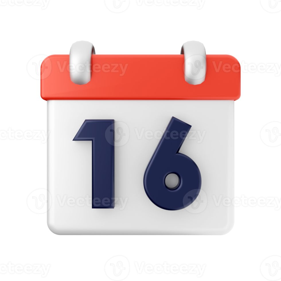 3d calendario evento Data giorno programma icona illustrazione png