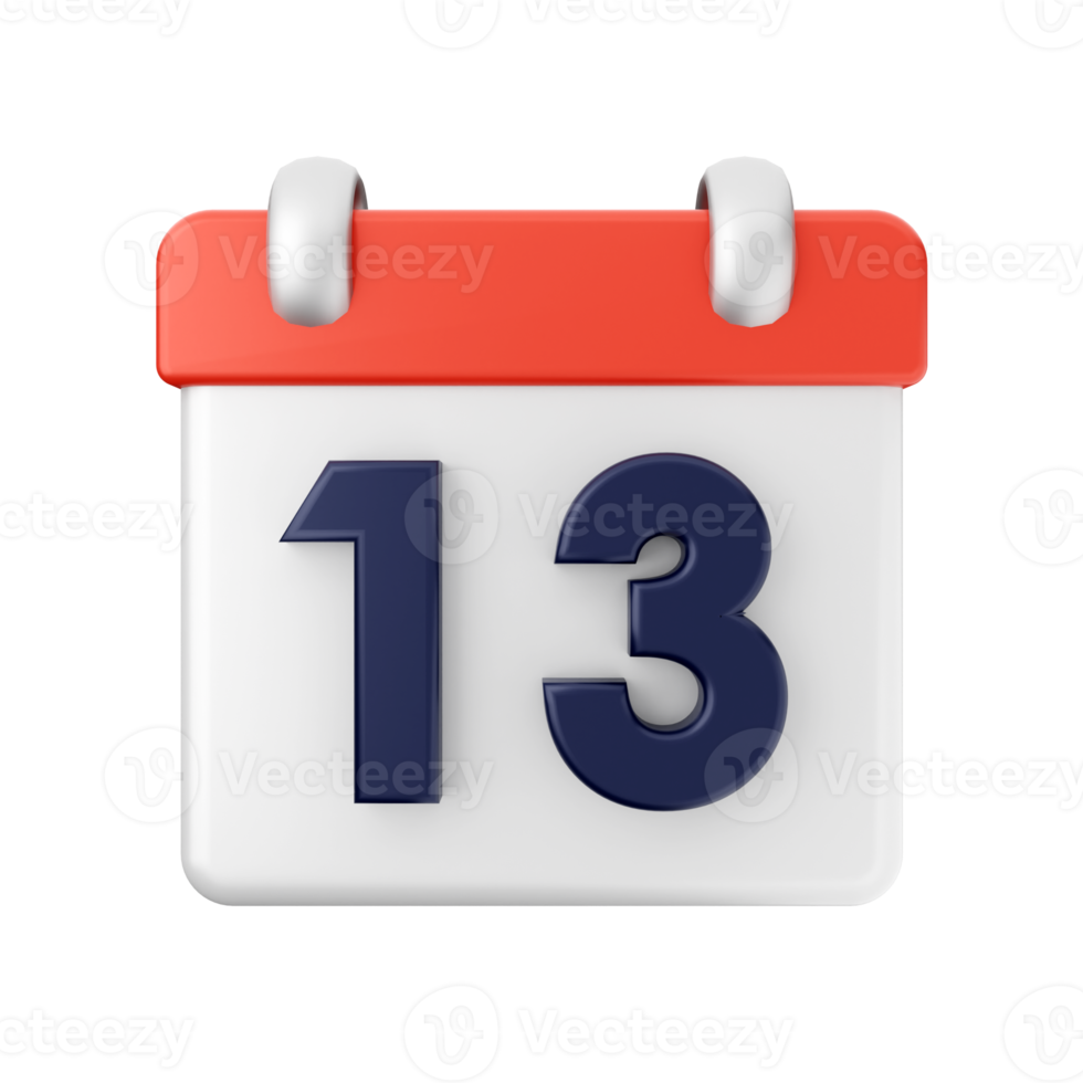 3d calendrier un événement Date journée programme icône illustration png